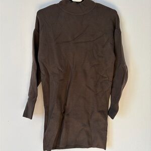 Abercrombie & Fitch Dark Olive Turtleneck Sweater Dress